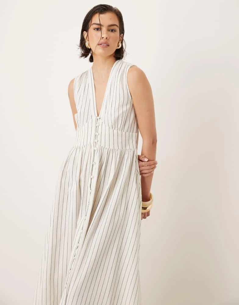 Shop Nobody's Child Starlight midi dress in cream pinstripe on Sale at  BeyondStyle  Get 40% Off Nobody's Child Starlight midi dress in cream  pinstripe with Limited-Time Flash Deals, Exclusive Discounts, and