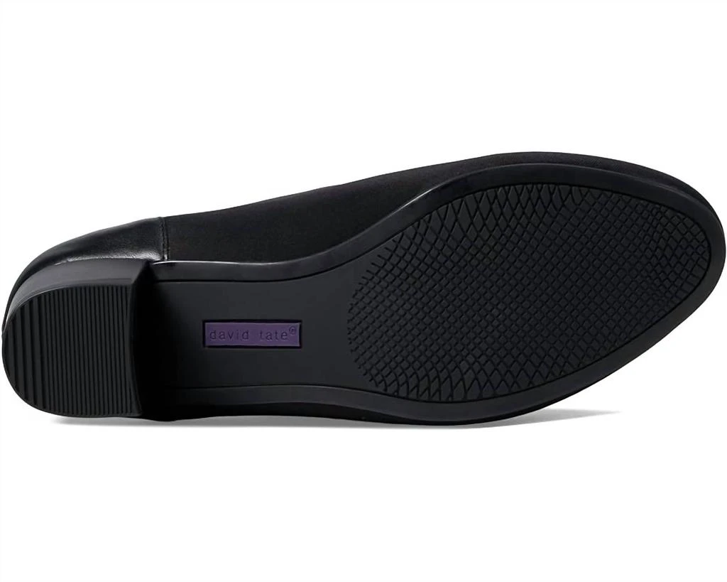 David Tate Women's Fadia Leather Shoe In Black 3