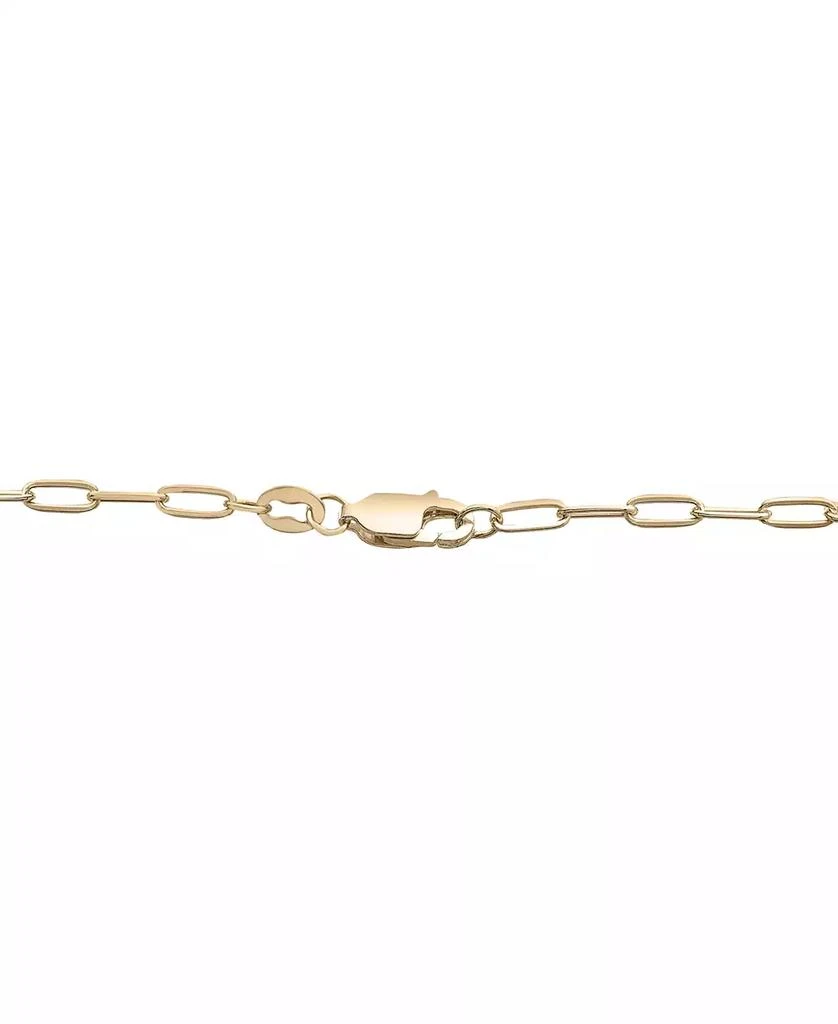 Macy's Garnet Heart Cluster Paperclip Link 18" Pendant Necklace (1/4 ct. t.w.) in 14k Gold-Plated Sterling Silver 4