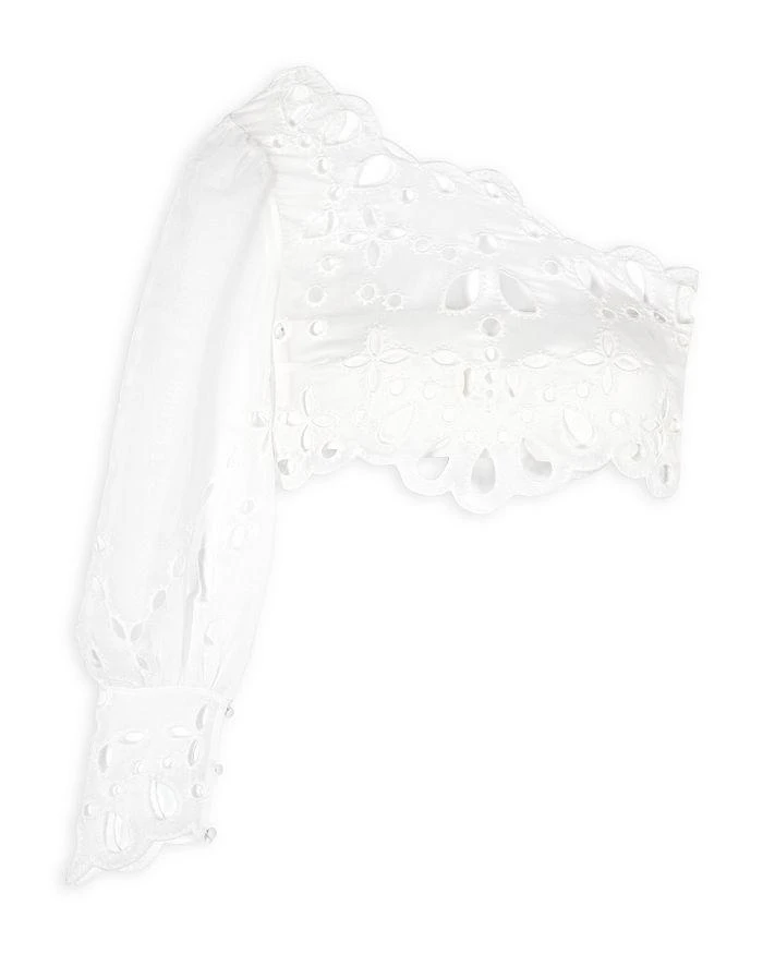 ba&sh Vesper One Shoulder Eyelet Top 7