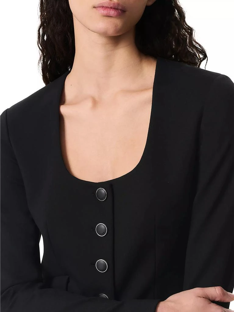 Rag & Bone Roslyn Ponte U-Neck Blazer 4