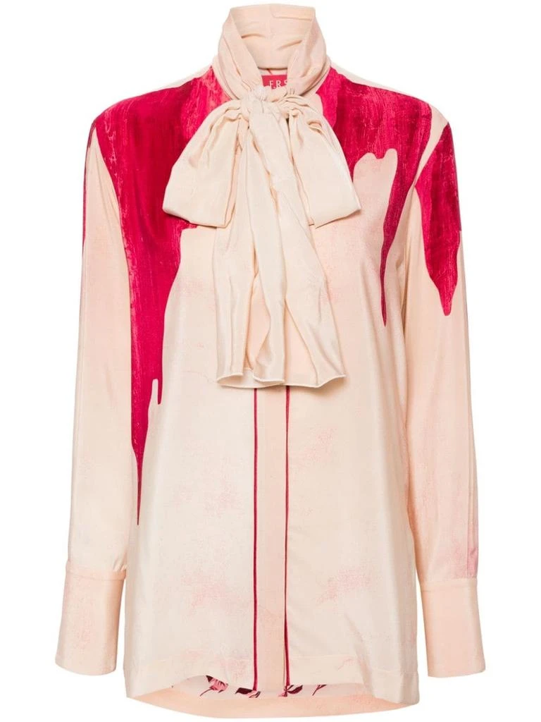 F.R.S For Restless Sleepers PRINTED CREPE DE CHINE SHIRT 1