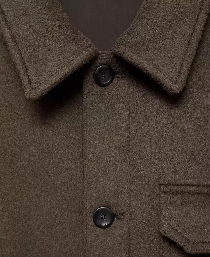 Mango Men's Wool-Blend Field Jacket 5