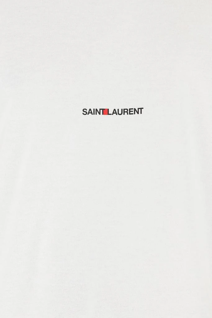 Yves Saint Laurent Saint Laurent Logo Printed Crewneck T-Shirt 6