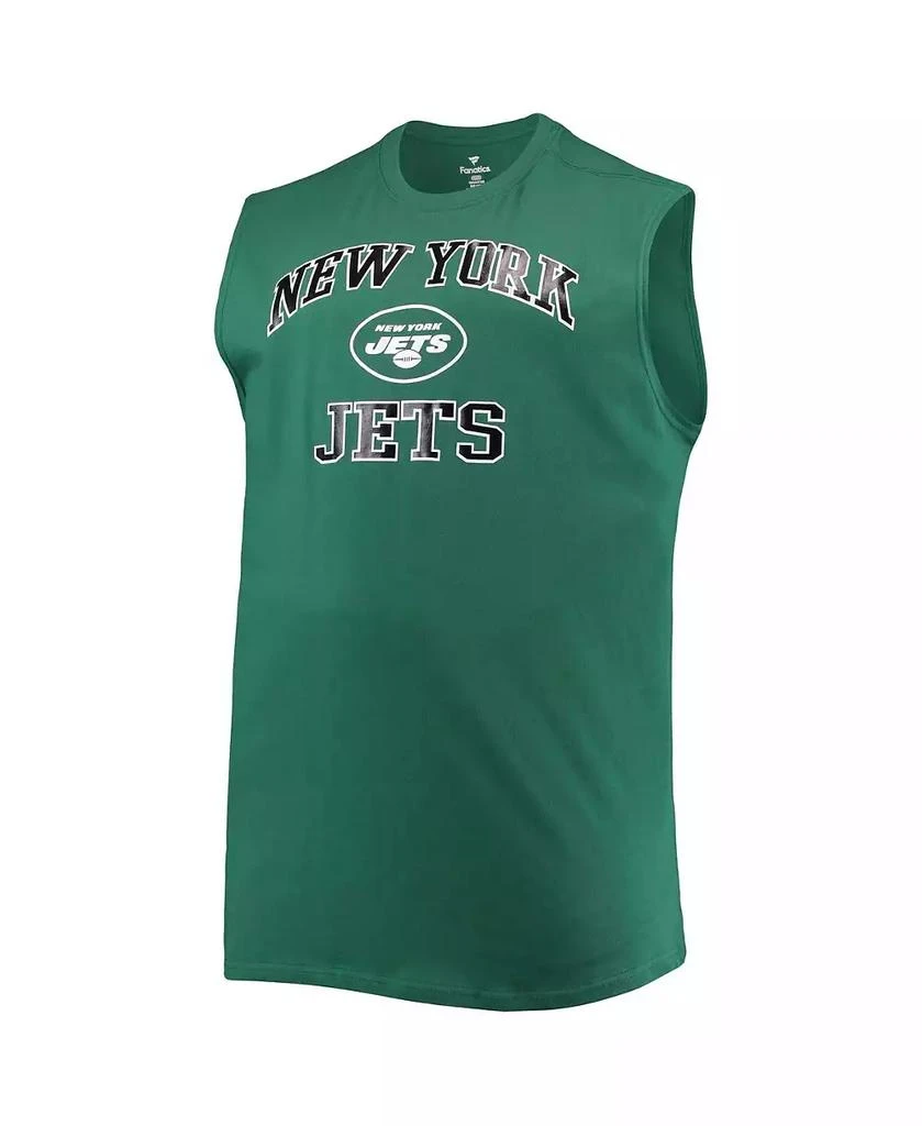 Profile Men's Green New York Jets Big Tall Muscle Tank Top 2