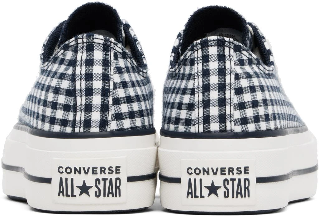 Converse Navy & White Chuck Taylor All Star Gingham Sneakers 2
