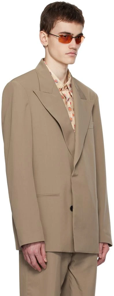 Acne Studios Taupe Double-Breasted Blazer 2