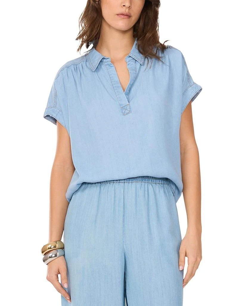 1. State Short Sleeve Collared Chambray Shirt 1