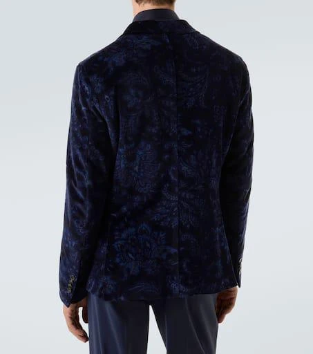 ETRO Double-breasted cotton-blend velvet blazer 4
