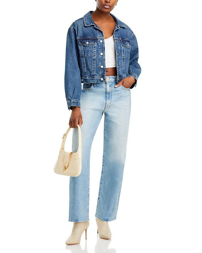 MOTHER The Spitfire Sneak High Rise Wide Leg Jeans in I Confess 2