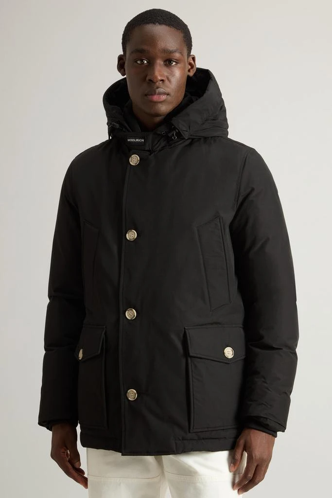 Woolrich Arctic Anorak in Ramar Cloth with Detachable Fur - Men - Black 4