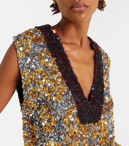 Dries Van Noten Sequined top 4