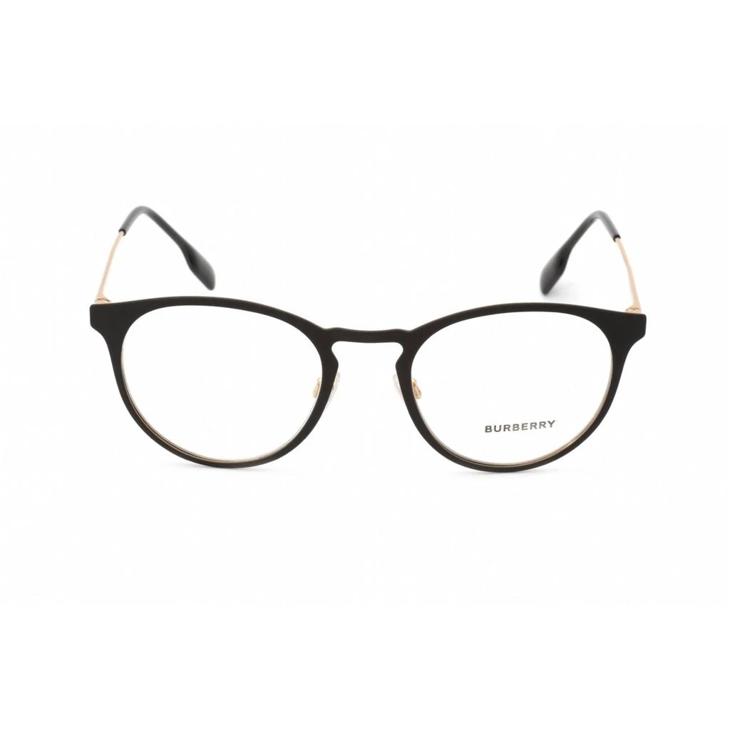 BURBERRY Burberry Men's Eyeglasses - Clear Lens Black Metal Round Shape Frame | BE1360 1017 2