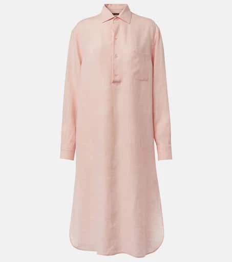 Loro Piana Lora linen shirt dress 1