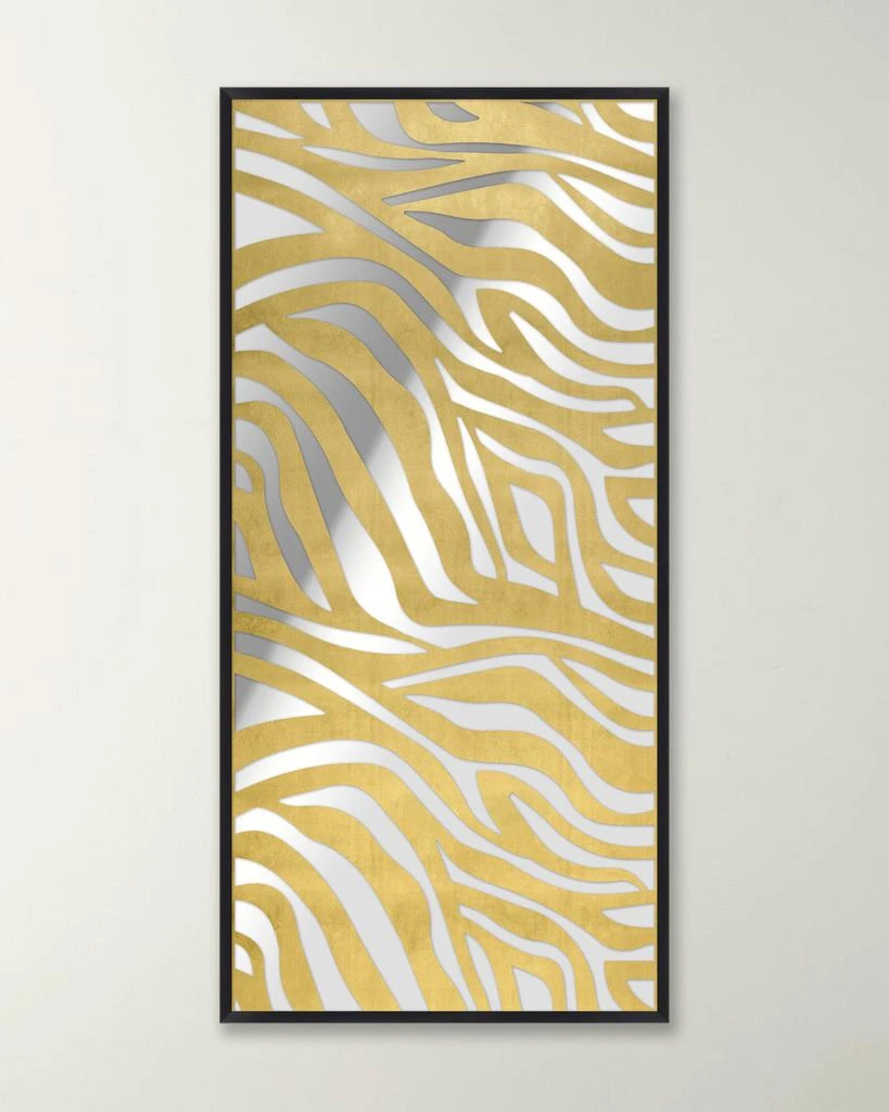 Wendover Art Group Gilded Gold Leaf Zebra Mirror 1