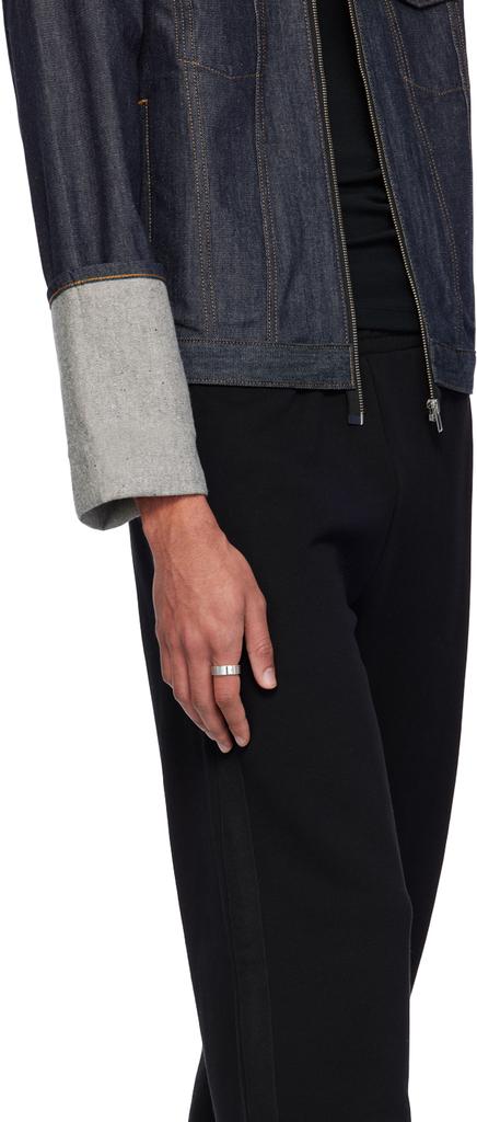 Le Gramme Silver 'La 11g' Guilloché Ribbon Ring