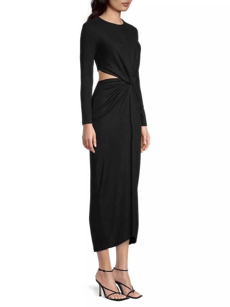 Significant Other Odelia Twisted Cut-Out Ribbed Maxi Dress 4