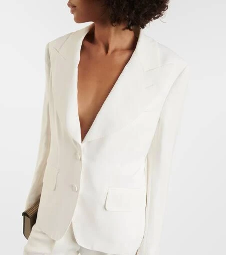 Tom Ford Single-breasted silk blazer 4