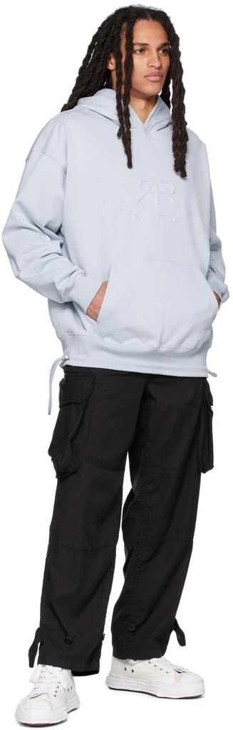 RTA Blue Embossed Hoodie 4