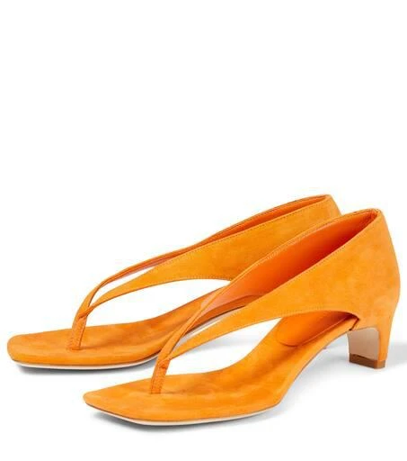 Christopher Esber Suede thong sandals 5