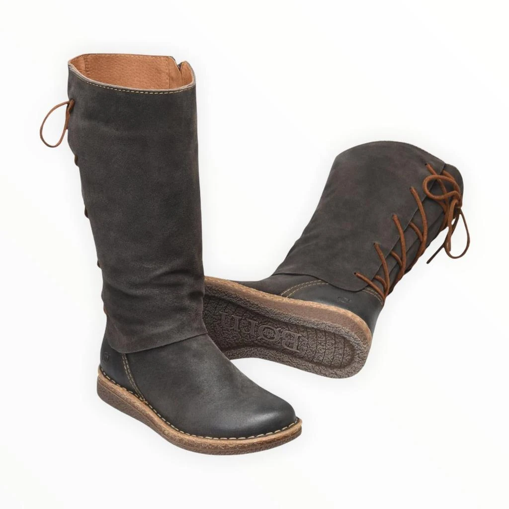 Born Women Sable Boots In Dark Grey 2