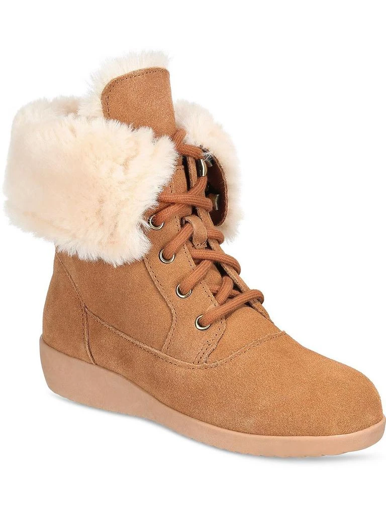 Style & Co Womens Lace-up Convertable Shearling Boots 1