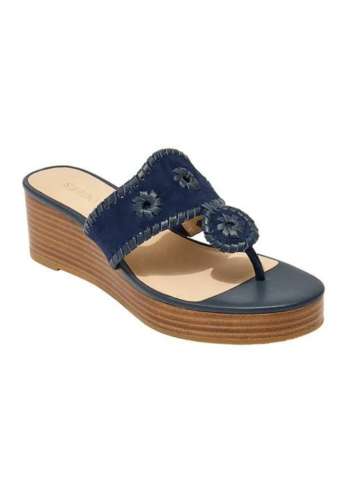 Jack Rogers Rogers Mid Wedge Thong Sandals 1