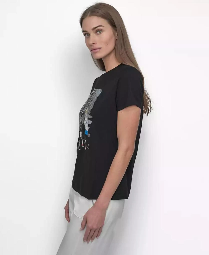 DKNY Women's Iconic Shopping Short-Sleeve T-Shirt 4