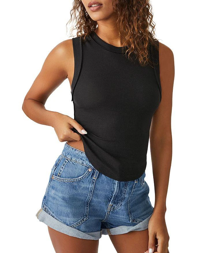 Free People Kate Ribbed Tee 1