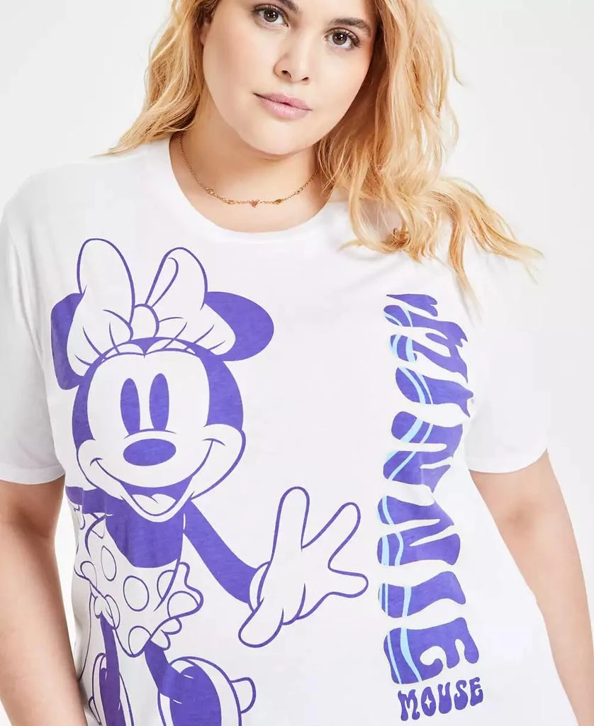 Disney Trendy Plus Size Minnie Mouse Graphic Print T-Shirt 3