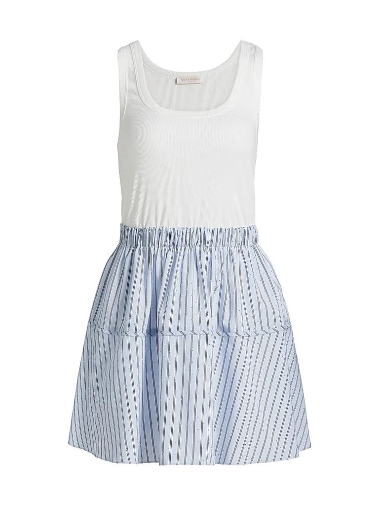 Ramy Brook Moxie Crystal-Embellished Striped Minidress 1