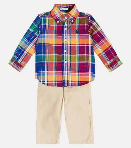 Ralph Lauren Baby cotton shirt and pants set 2