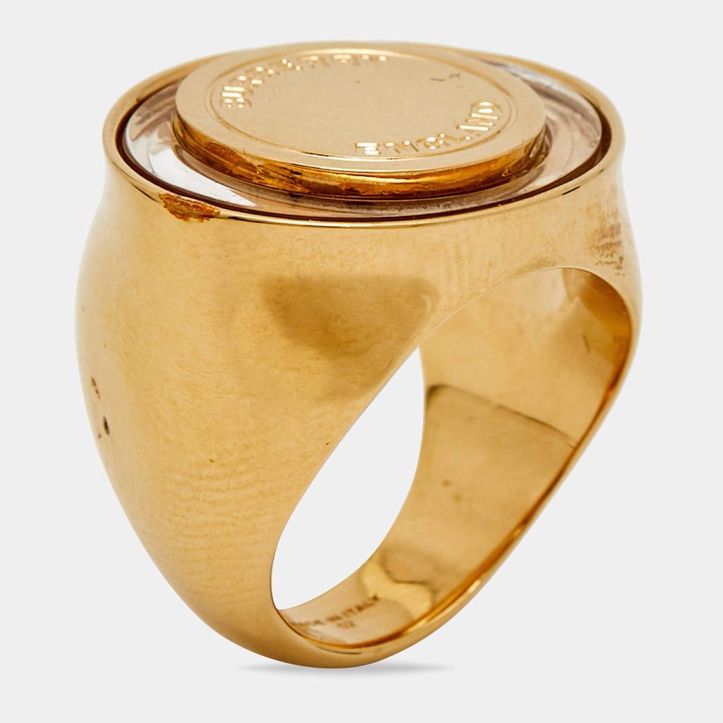 Ladies Silver Crystal And Palladium-Plated Love Ring – On