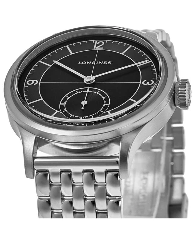 Longines Longines Heritage Classic Sector Black Dial Steel Men's Watch L2.828.4.53.6 2