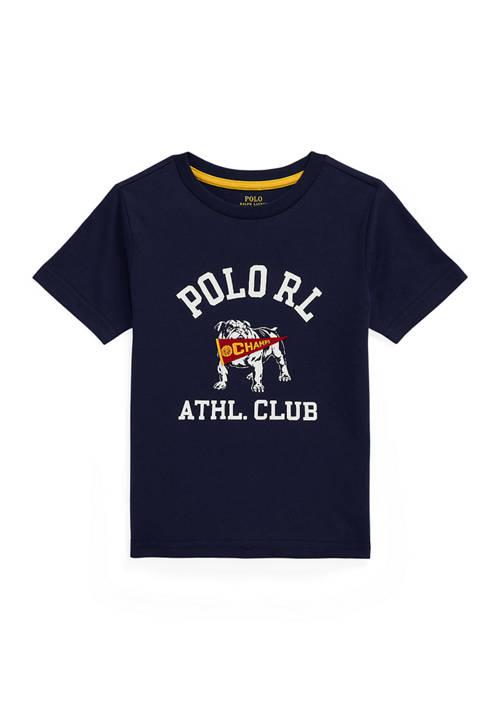 Ralph Lauren Lauren Childrenswear Boys 2 7 Logo Cotton Jersey T Shirt