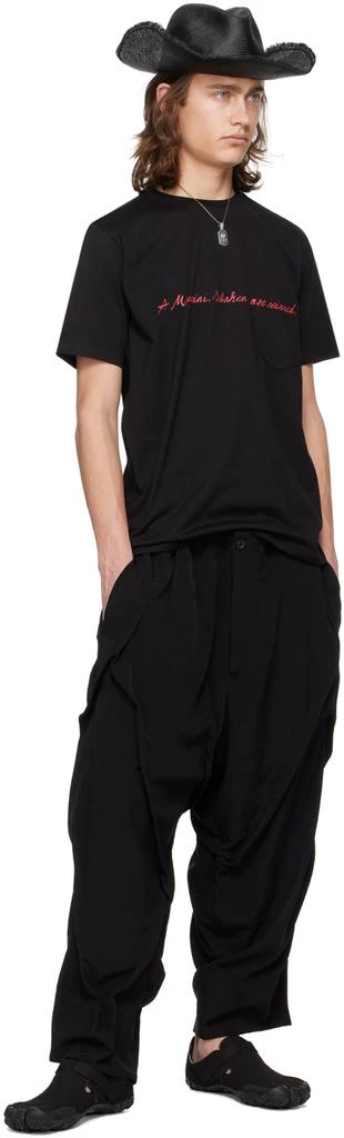 TAKAHIROMIYASHITA TheSoloist. Black 'A Martini Shaken Not Stirred' T-Shirt 4