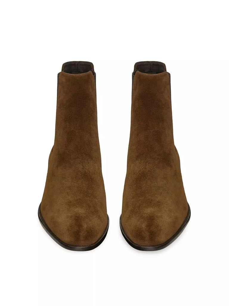 Yves Saint Laurent Wyatt Chelsea Boots In Suede 2
