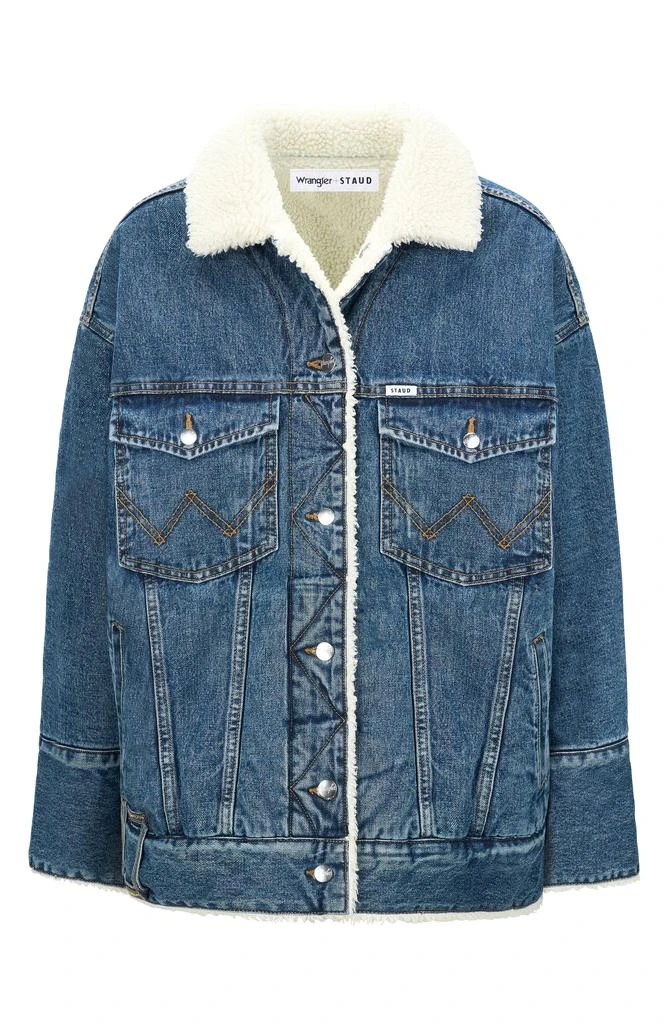Staud + Wrangler The Biggest Jean Jacket 5