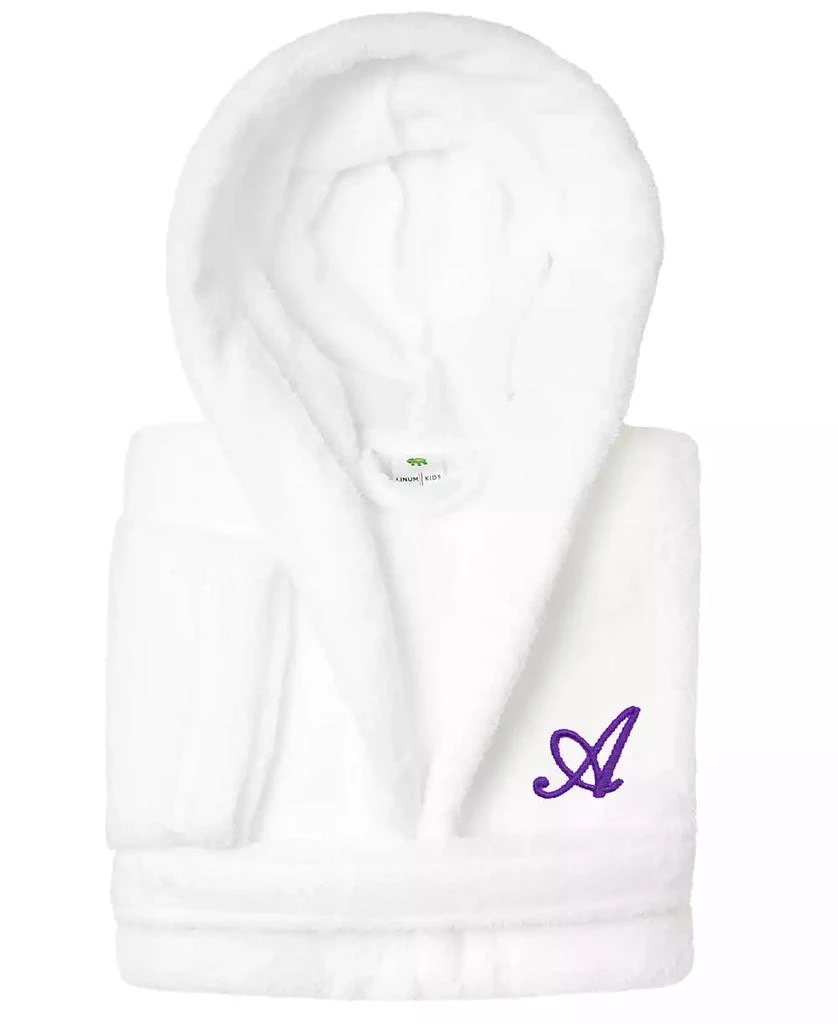 Linum Home Textiles Personalized Kids Super Plush Hooded Bathrobe 1