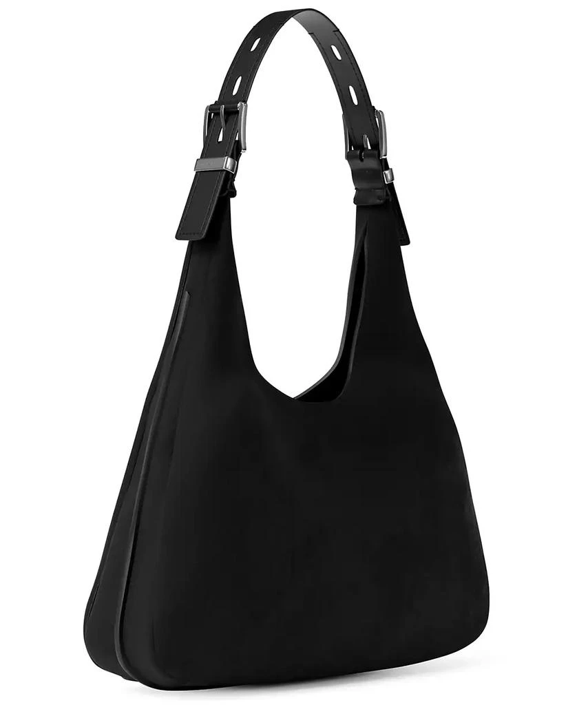 OEIPSMK Women's Genuine Leather Shoulder Bag - Large Capacity Bucket Bag Underarm Bag