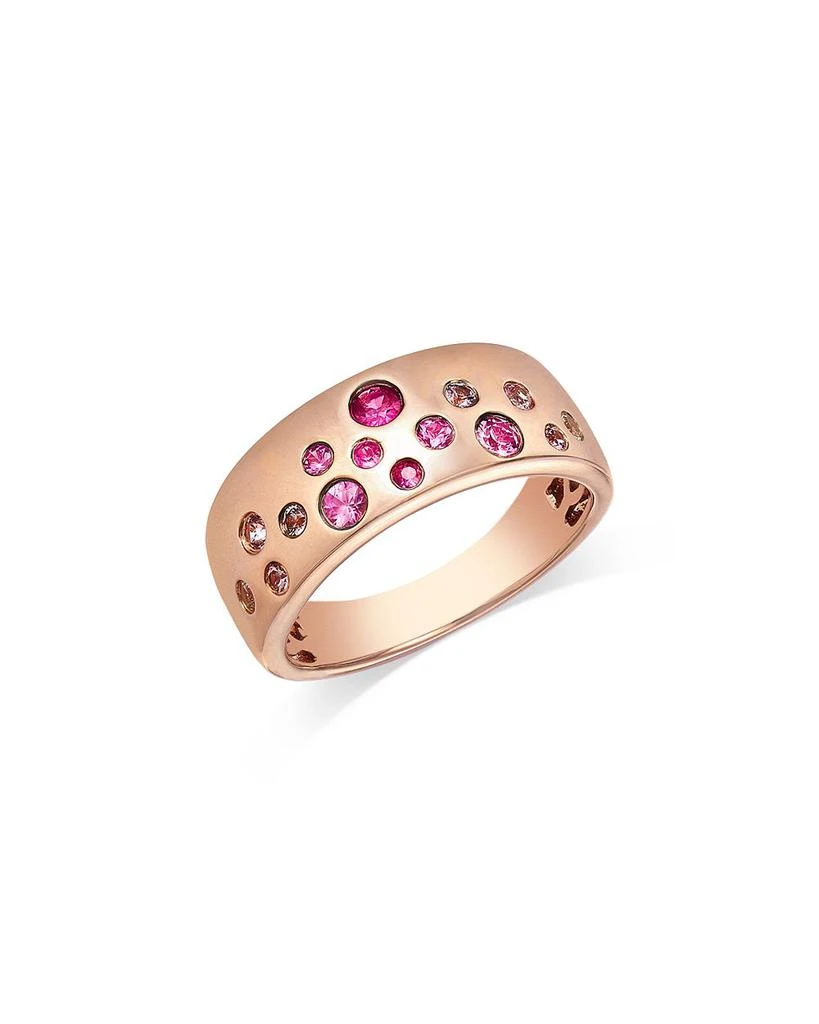 Bloomingdale
s Fine Collection Pink 
White Sapphire Ombré Scatter Band in 14K Rose Gold 1