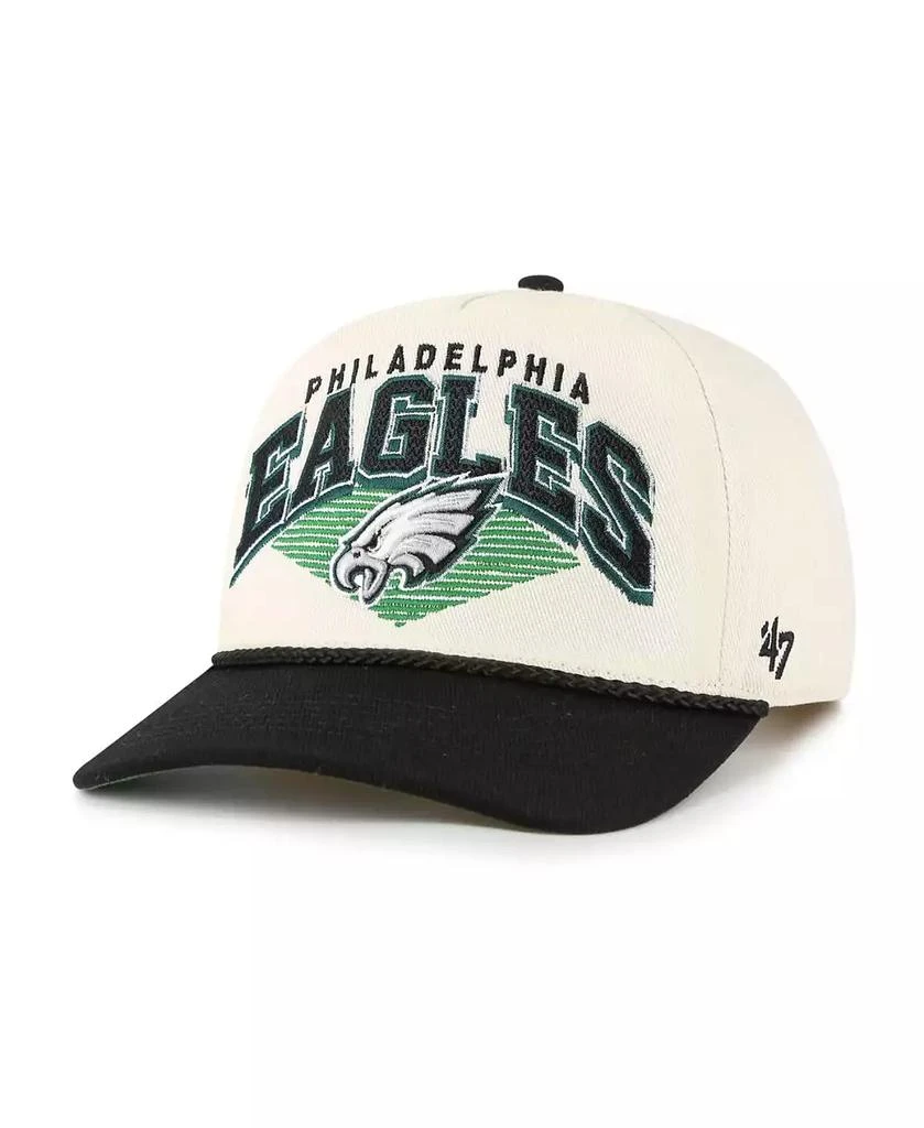 47 Brand Men's Cream Philadelphia Eagles Pomona Rope Hitch Adjustable Hat 1