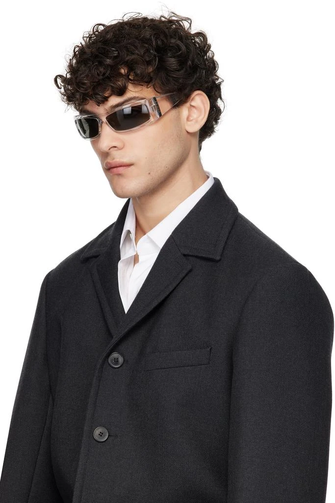 Gucci Transparent Rectangular Sunglasses 4