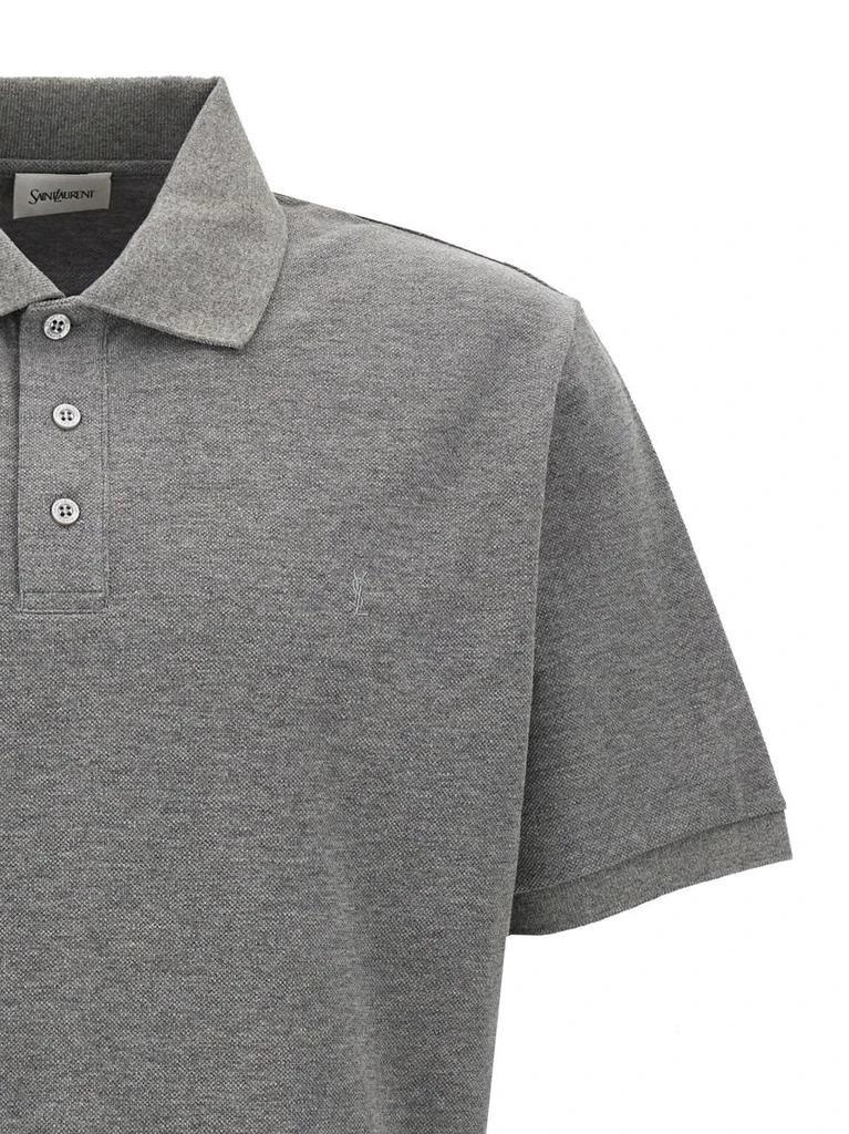 Yves Saint Laurent Saint Laurent Logo Embroidery Polo Shirt 3