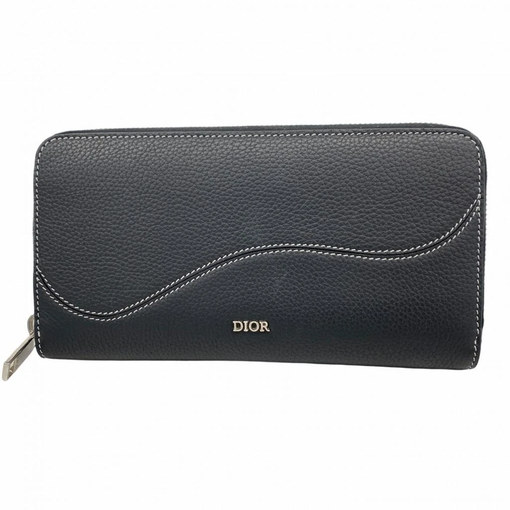 Dior Leather Long Wallet (Bi-Fold) (Pre-Owned) 1