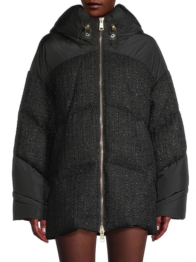 Nicole Benisti Matilde Tweed Down Puffer Jacket 3