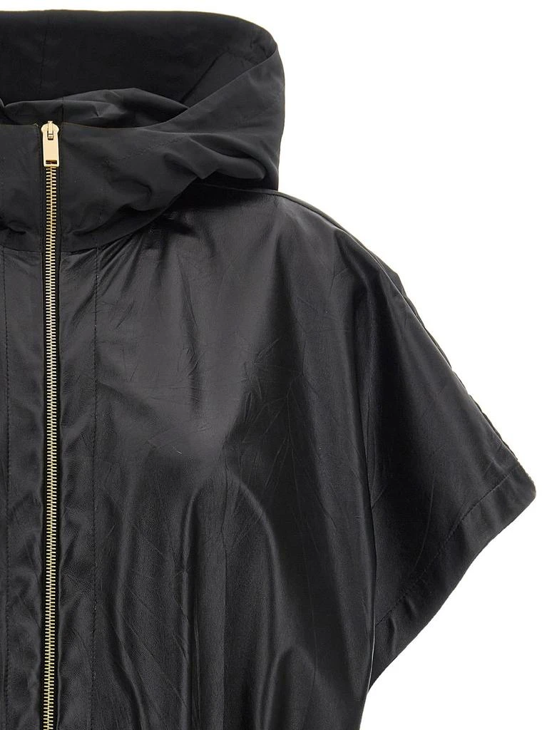 Fabiana Filippi Fabiana Filippi Pleated Taffeta Hood Cape 3