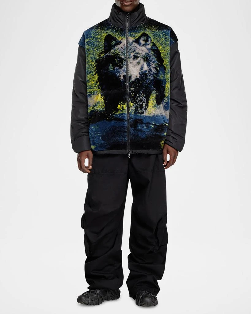 Diesel Men's S-Berto Wolf Teddy Jacket 2