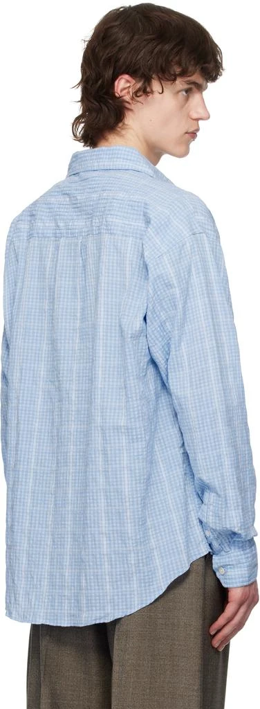 mfpen Blue Seersucker Executive Shirt 3