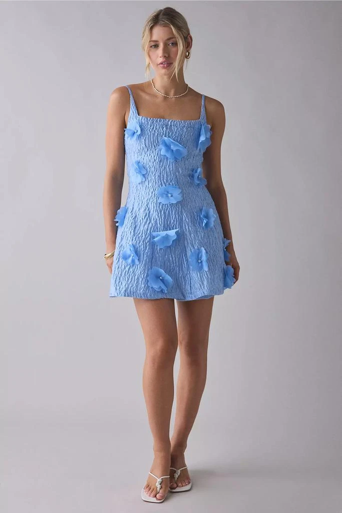 Sister Jane Sister Jane Blooming Jacquard 3D Floral Appliqué Mini Dress 4